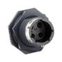 CIRCULAR CONN, RCPT, 4POS, JAM NUT UTGX7124PSCR