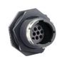 CIRCULAR CONN, RCPT, 10POS, JAM NUT UTGX71210P