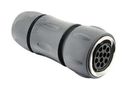 INDUSTRIAL CIRCULAR, PLUG, 12POS, CABLE UTGX6JC1412S