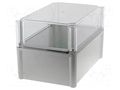 Enclosure: multipurpose; X: 188mm; Y: 278mm; Z: 180mm; SOLID; grey FIBOX PC281918T