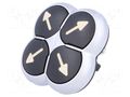 Switch: 4-position; 22mm; Stabl.pos: 1; black; none; IP66; flat EATON ELECTRIC M22-DI4-S-X7