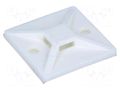 Holder; self-adhesive; polyamide; UL94V-2; natural; FH: 4mm; L: 28mm HELLERMANNTYTON MB4A-NA