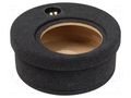 Car loudspeaker enclosure; MDF; grey melange; 250mm; 15l BASSER OBGL.FELGA.02