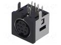 Connector: DIN mini; socket; female; PIN: 8; THT; angled 90° NINIGI MDC-208