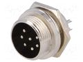 Connector: microphone; socket; male; PIN: 7; for panel mounting NINIGI MIC337