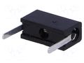 Connector: 2mm banana; socket; 6A; 10.25mm; black; PCB; insulated HIRSCHMANN T&M MPB1-B