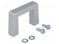 Holder; aluminium; grey; H: 40mm; L: 57.5mm; W: 12.2mm; handle MENTOR MR-268.01