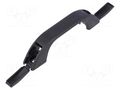 Holder; polypropylene; black; H: 18.7mm; L: 83.1mm; W: 13.7mm; handle MENTOR MR-3044.0665