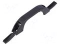 Holder; polypropylene; black; H: 18.7mm; L: 83.1mm; W: 13.7mm; handle MENTOR MR-3044.0665
