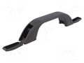 Holder; polypropylene; black; H: 31.5mm; L: 140mm; W: 23.2mm; handle MENTOR MR-3044.1120