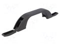 Holder; polypropylene; black; H: 31.5mm; L: 140mm; W: 23.2mm; handle MENTOR MR-3044.1120