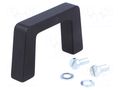 Holder; aluminium; black; H: 40mm; L: 69mm; W: 12.2mm; handle MENTOR MR-3268.1103