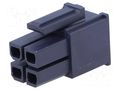Connector: wire-wire/PCB; plug; female; PIN: 4; Mega-Fit; straight MOLEX MX-170001-0104