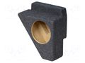 Car loudspeaker enclosure; MDF; grey melange; 200mm; VW; 8l BASSER OBGL.VW.07