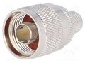Connector: N; plug; male; straight; soldering,crimped; gold-plated YIZN Jiangsu Tengyu Electronics co. NC-006