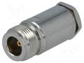 Connector: N; plug; female; straight; soldering,clamp; for cable YIZN Jiangsu Tengyu Electronics co. NC-101