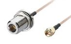 CABLE ASSY, N-TYPE JACK-SMA PLUG, 1M CAB.951