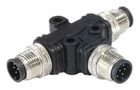SENSOR SPLITTER, 8P M12 PLUG-2XM12 PLUG PXPPVC12TSMM08AFIIFI