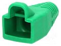 RJ45 plug boot; 6mm; green ENCITECH RJ45SRB-G