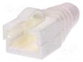 RJ45 plug boot; white ENCITECH RJ45SRB-RET-W