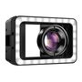 Mobile lens APEXEL APL-HB100FL23 100mm macro with LED (black), APEXEL APL-HB100FL23