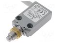 Limit switch; pin plunger Ø8mm and additional fixation; 5A POKÓJ PEM1G21Z