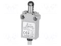 Limit switch; oblong plastic roller Ø12mm; NO + NC; 5A; cables POKÓJ PEM2G13Z
