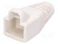 RJ45 plug boot; 6mm; white ENCITECH RJ45SRB-W