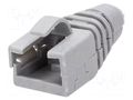RJ45 plug boot; light grey ENCITECH RJ45SRB-RET-LG