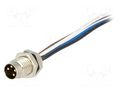 Connector: M8; male; PIN: 4; 4A; 60V; IP67; Nano-Change; with leads MOLEX MX-120090-5078