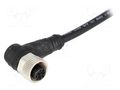 Connector: M12; plug; female; Micro-Change; PIN: 4; angled 90°; 4A MOLEX MX-120065-2266