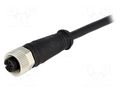 Connector: M12; plug; female; Micro-Change; PIN: 4; straight; 4A MOLEX MX-120065-2253