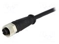 Connector: M12; plug; female; Micro-Change; PIN: 4; straight; 4A MOLEX MX-120065-2253