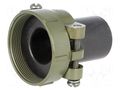 Cable hood and fastener; olive; size 32; aluminium alloy; 23.8mm AMPHENOL DS3057-20A