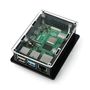 Case for Raspberry Pi 4B box V2 DIN - black-transparent GRL-15871 5904422324919