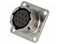 Connector: circular; socket; PIN: 10; female; soldering; PT/451 AMPHENOL PT02A1210S23