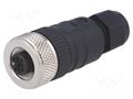 Connector: M12; plug; PIN: 4; female; A code-DeviceNet / CANopen LUMBERG AUTOMATION RKC4/7