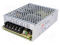 Power supply: switching; for building in,modular; 75W; 48VDC MEAN WELL RS-75-48