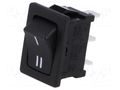 ROCKER; SPDT; Pos: 2; ON-ON; 10A/250VAC; black; none; R13-66-AC; 50mΩ SCI RS1366CBB5