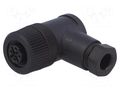 Connector: M12; plug; PIN: 4; female; angled 90°; screw terminal PHOENIX CONTACT SACCM12FR4CONP7