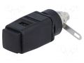 Laboratory clamp; black; 70VDC; 33VAC; 16A; screw,spring clamp SCHÜTZINGER SDK503-SW