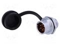 Connector: circular; socket; male; PIN: 6; IP67; SF12; 5A; 125V WEIPU SF1212/P6