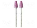 Grindingstone; Ø: 8mm; Ø: 3mm; aluminium oxide; Bit len: 12mm; 2pcs. PG MINI PG-M2115