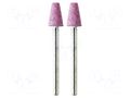 Grindingstone; Ø: 8mm; Ø: 3mm; 2pcs; aluminium oxide; Bit len: 12mm PG MINI PG-M2115