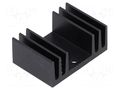 Heatsink: extruded; TO220; black; L: 20mm; W: 29mm; H: 11.5mm; 15K/W FISCHER ELEKTRONIK SK09-20SA220