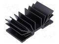 Heatsink: extruded; TO220; black; L: 37.5mm; W: 70mm; 4.1K/W FISCHER ELEKTRONIK SK64-37SA1M3