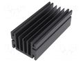 Heatsink: extruded; TO220; black; L: 100mm; W: 46mm; H: 33mm; anodized FISCHER ELEKTRONIK SK68-100SA