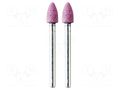 Grindingstone; Ø: 6mm; Ø: 3mm; 2pcs; aluminium oxide; Bit len: 10mm PG MINI PG-M2130