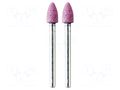 Grindingstone; Ø: 6mm; Ø: 3mm; 2pcs; aluminium oxide; Bit len: 10mm PG MINI PG-M2130