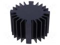 Heatsink; LED; Ø: 60mm; H: 37.5mm; black FISCHER ELEKTRONIK SK56937.5